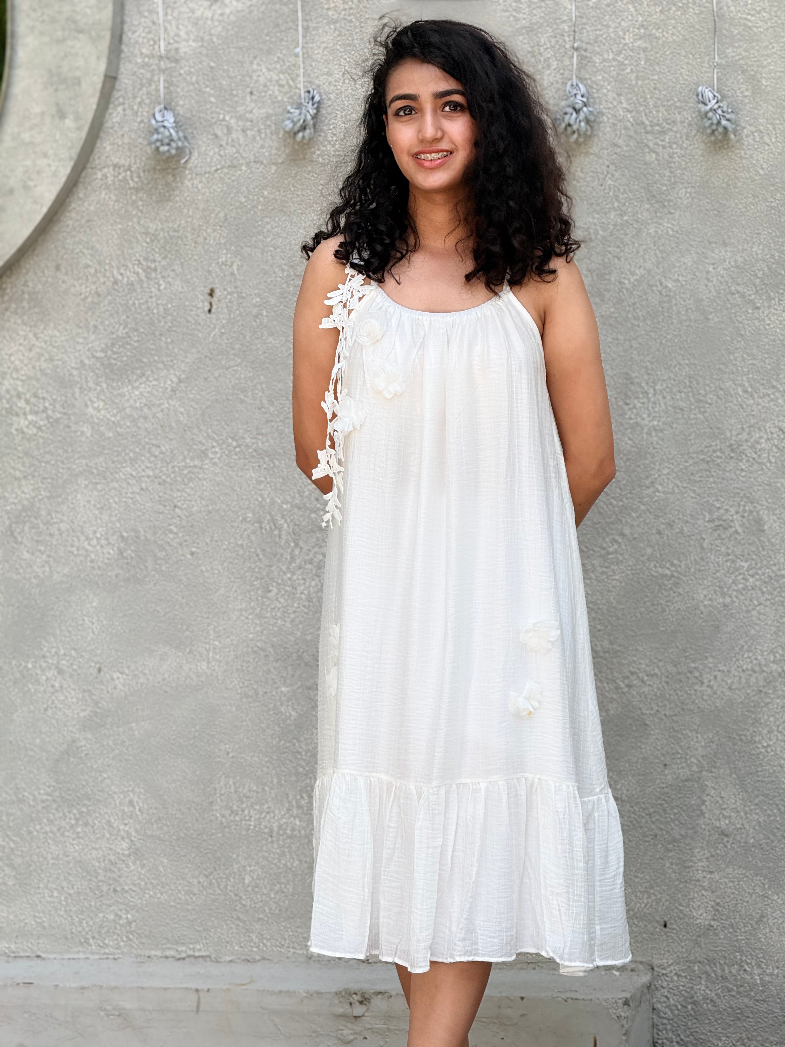 The Ethereal Blossom Midi Dress