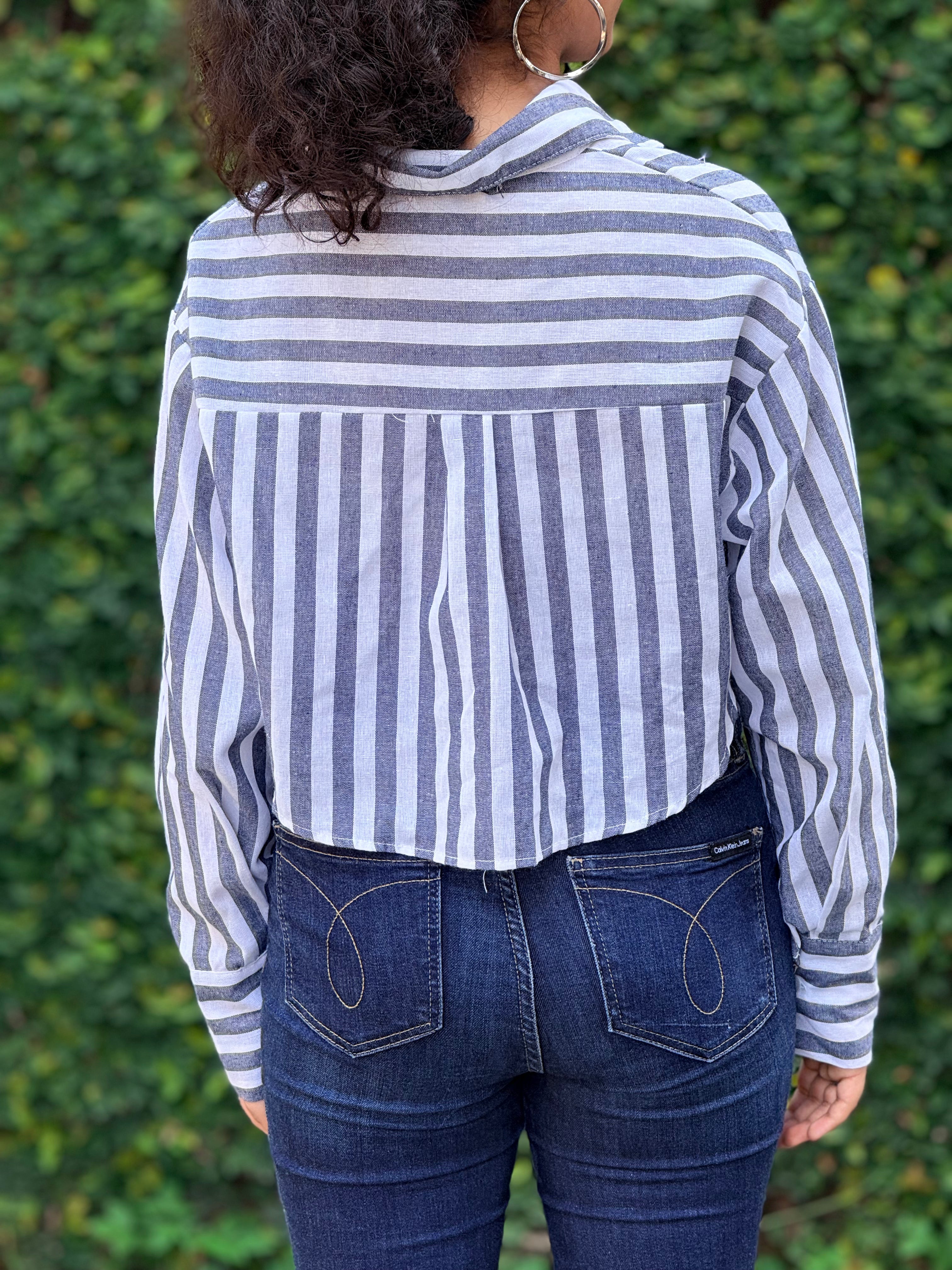 The Riviera Cropped Button-Up Shirt