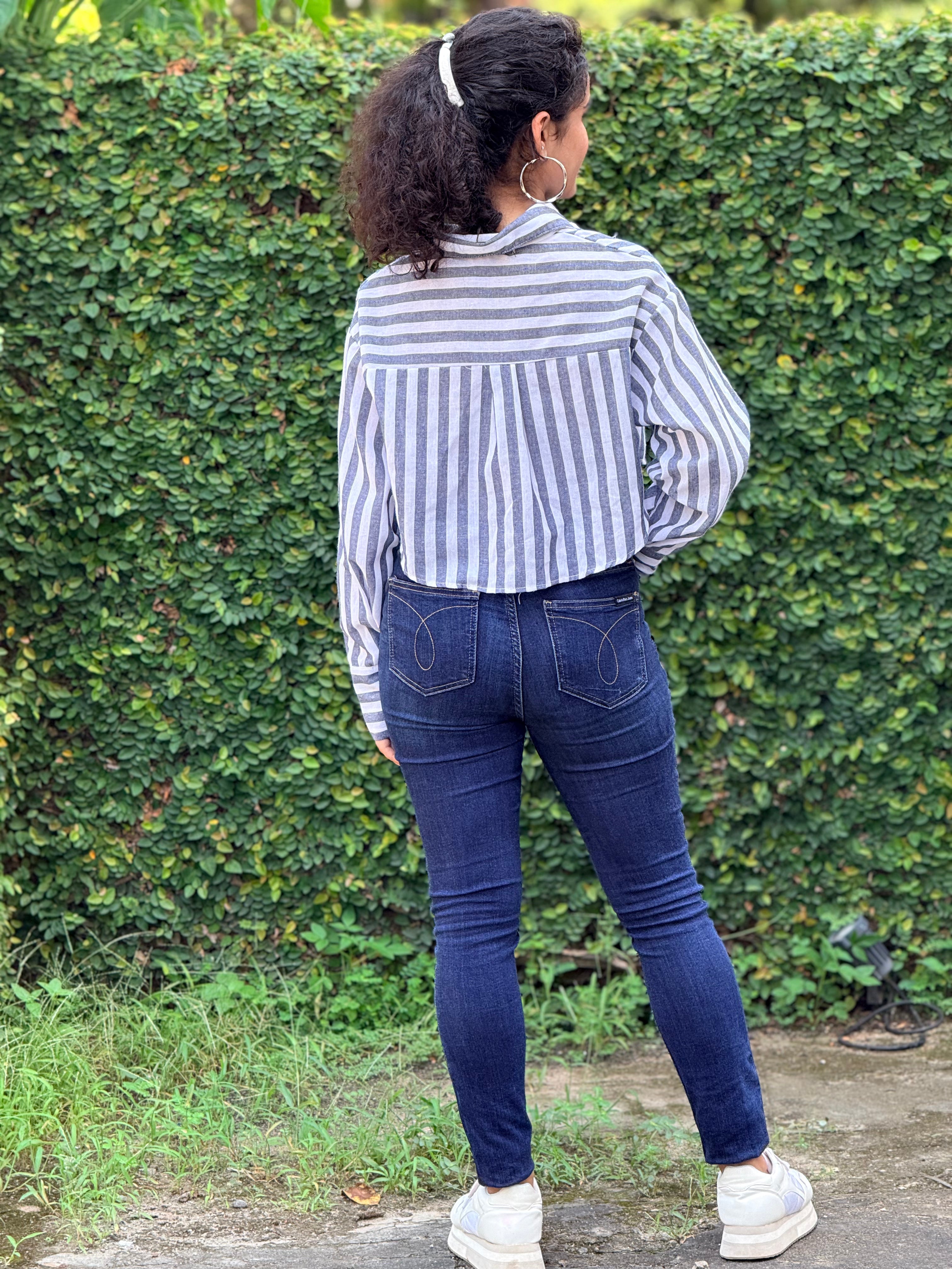 The Riviera Cropped Button-Up Shirt