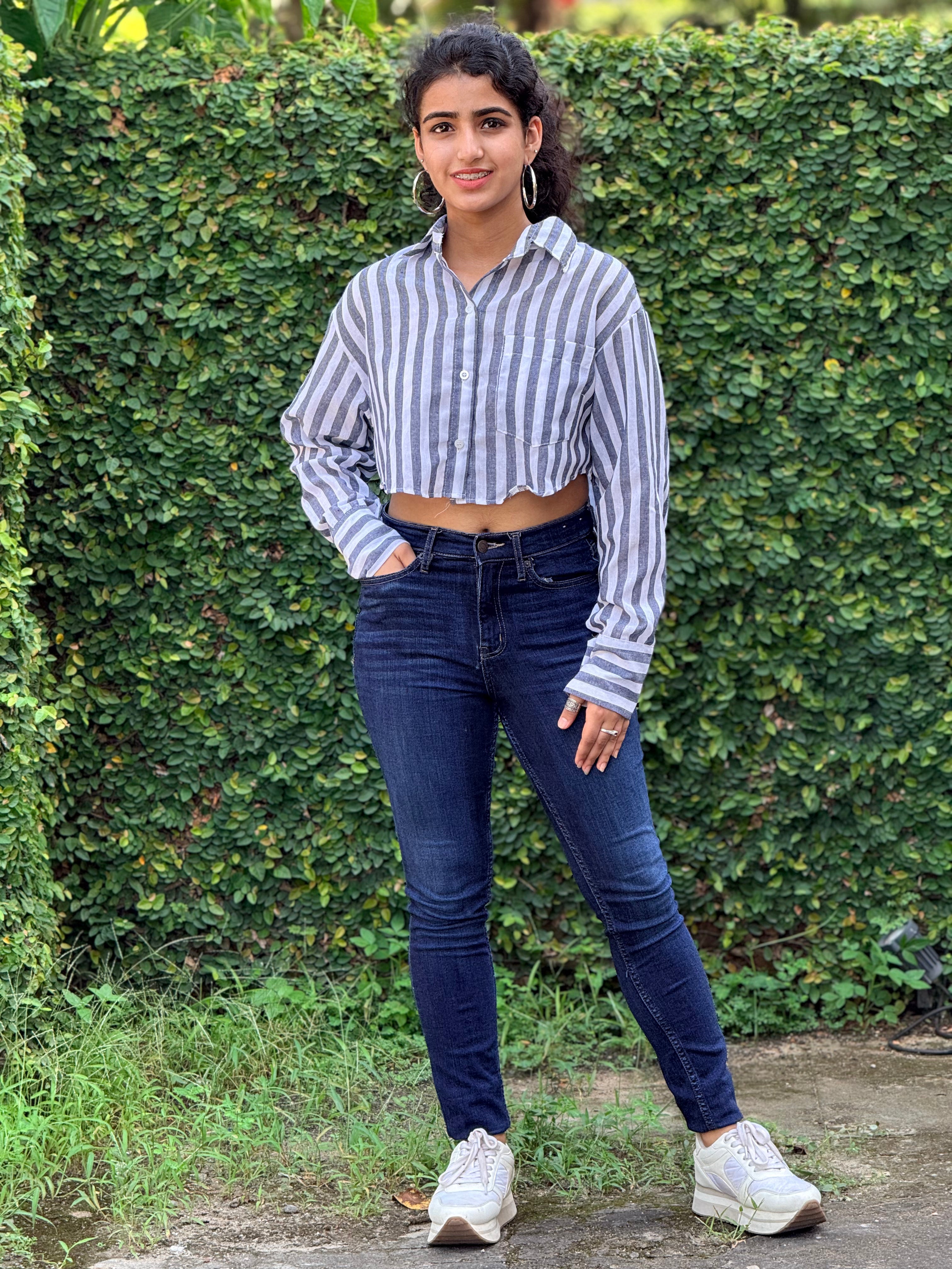 The Riviera Cropped Button-Up Shirt