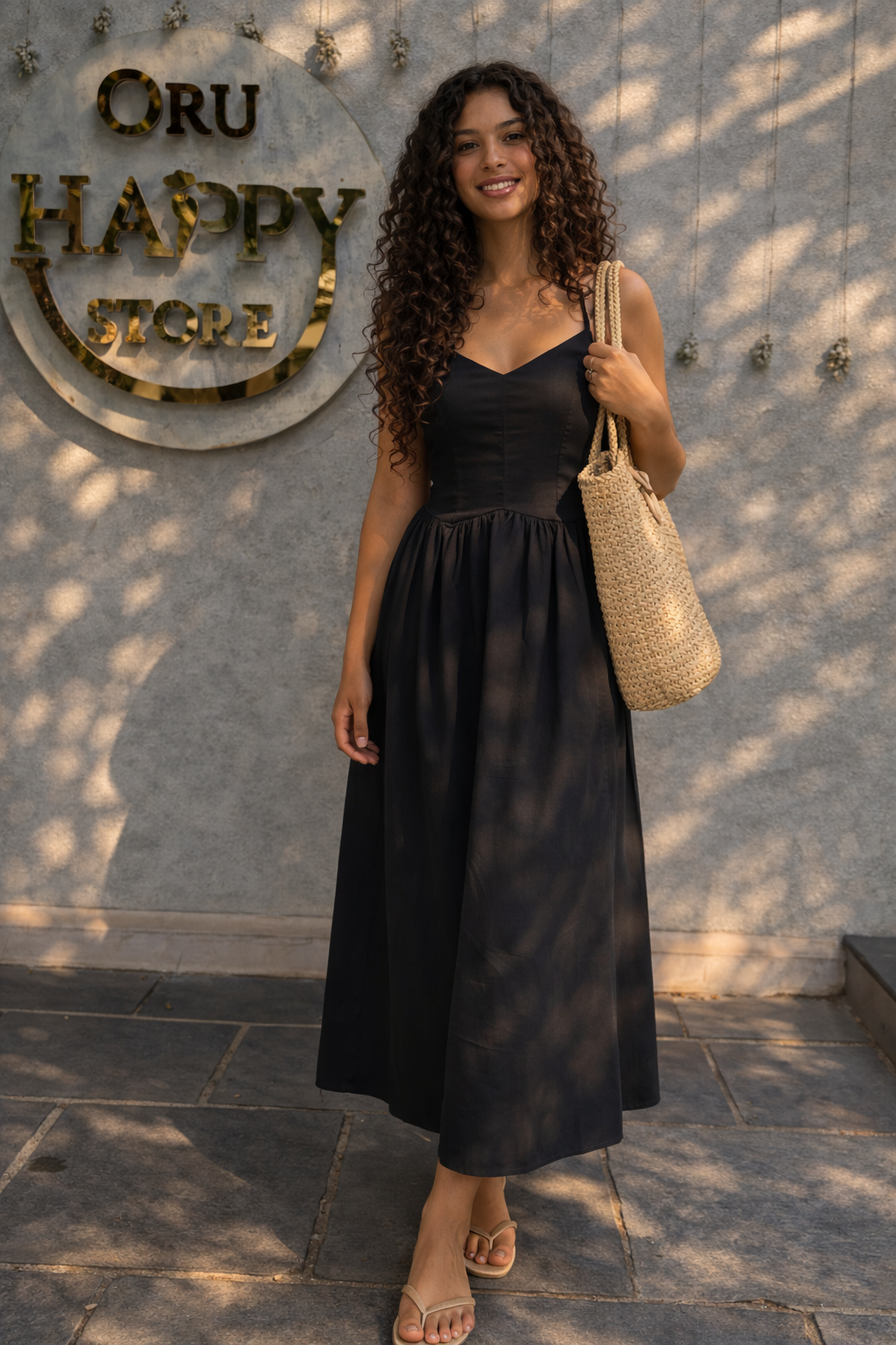 The Midnight Sun Eyelet Midi