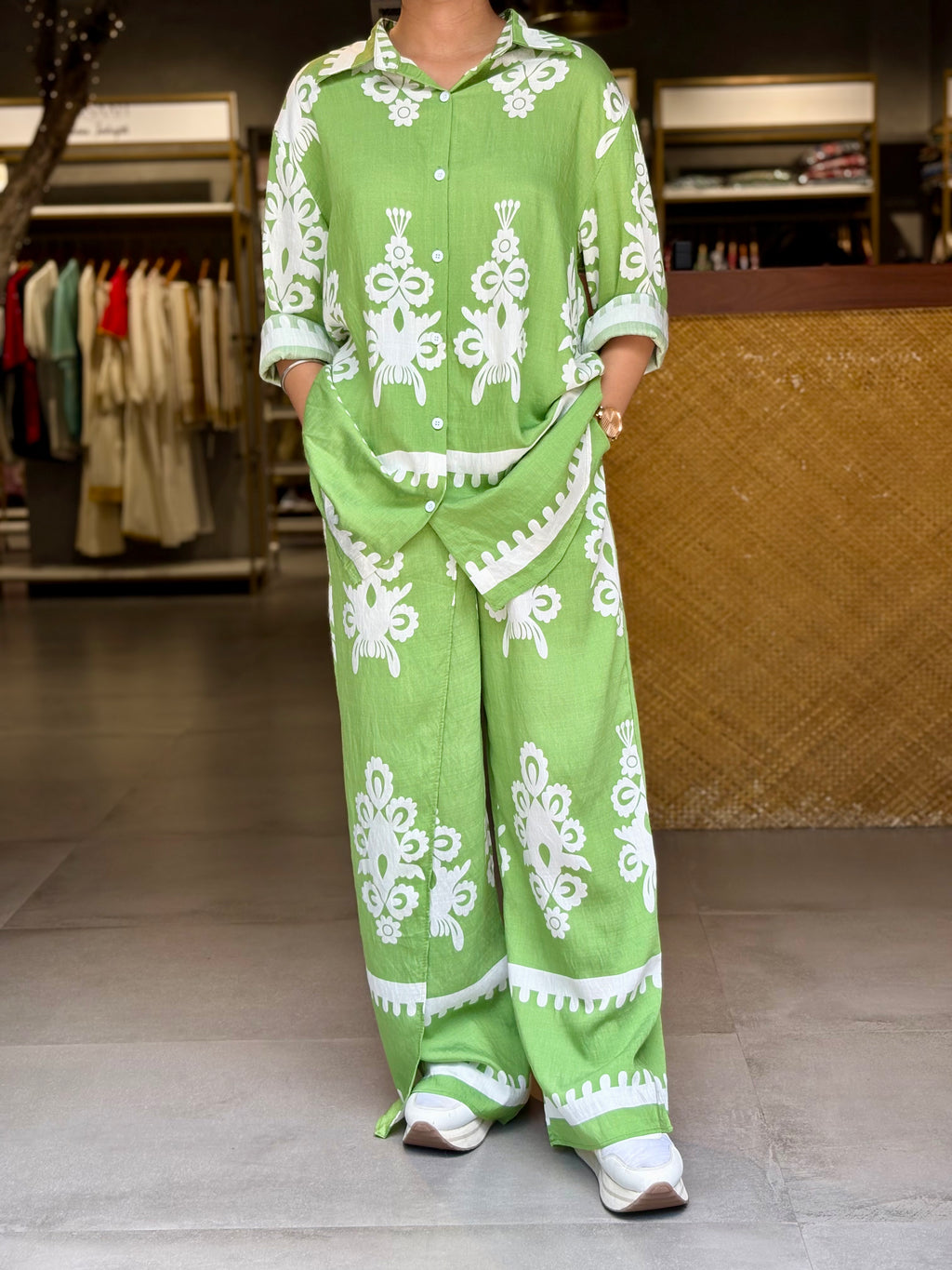 The Pistachio Floral Co-ord Set