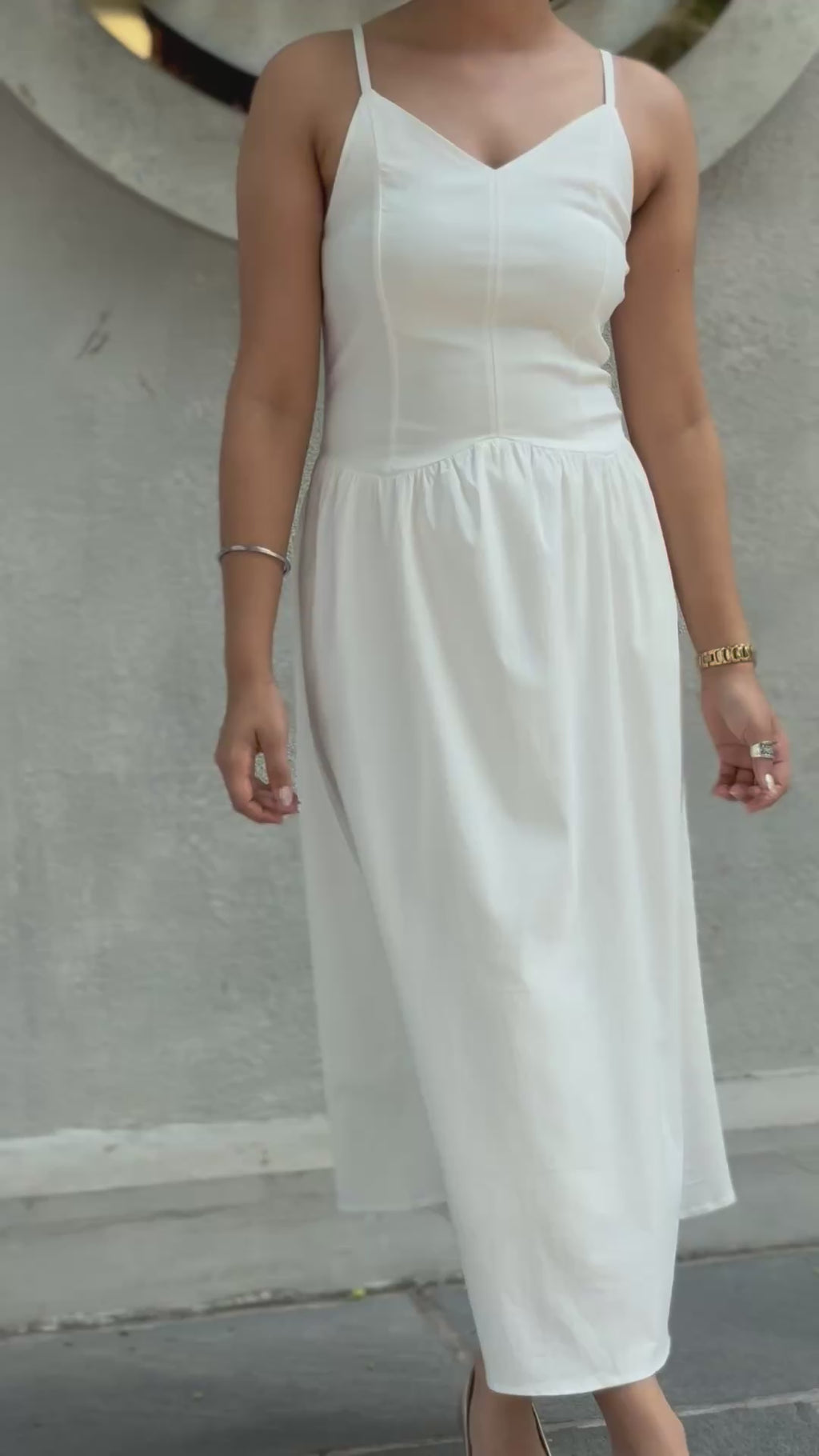 The Ivory Shore Eyelet Midi
