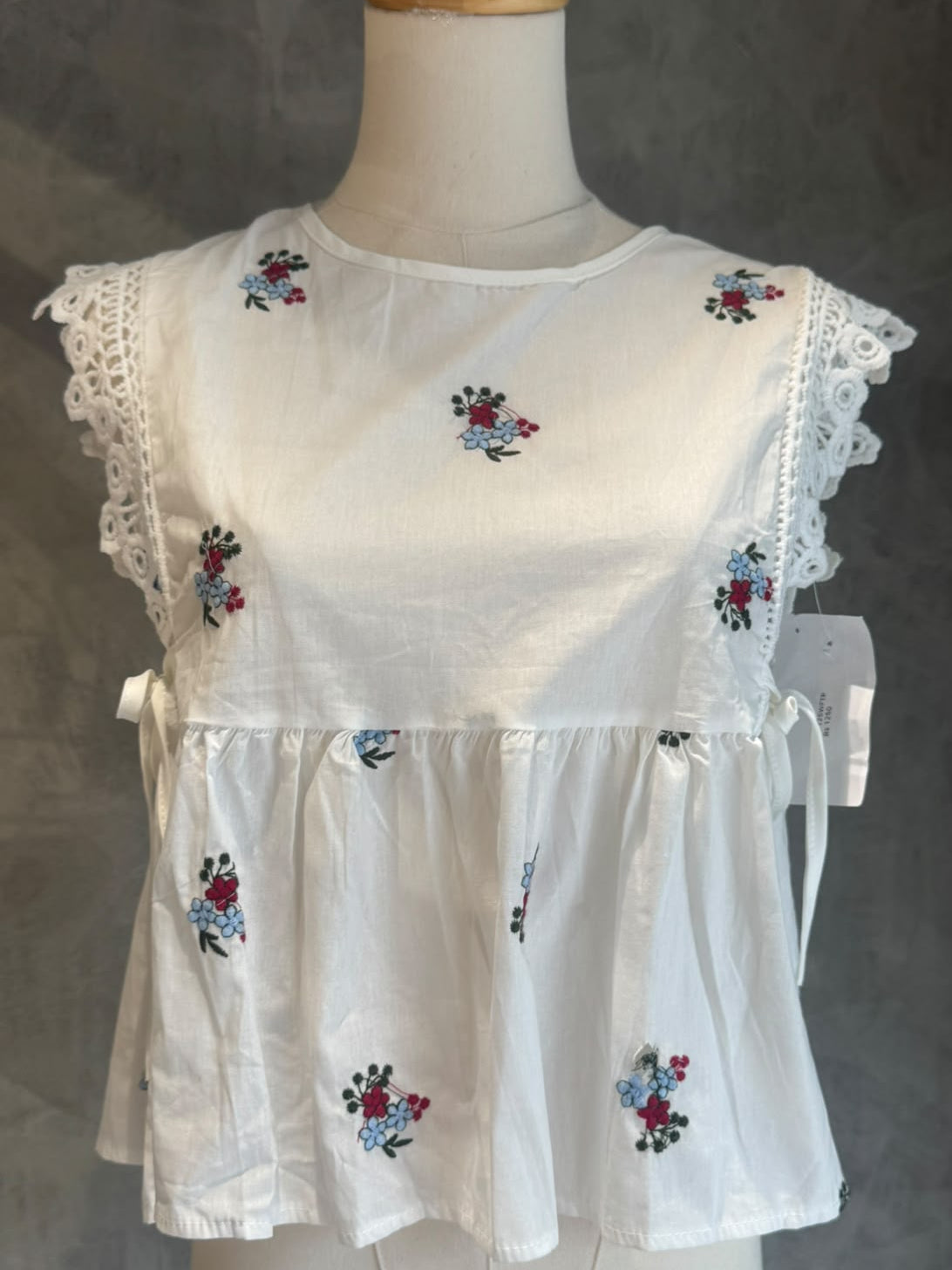 Titli Floral Embroidered Sleeveless Top